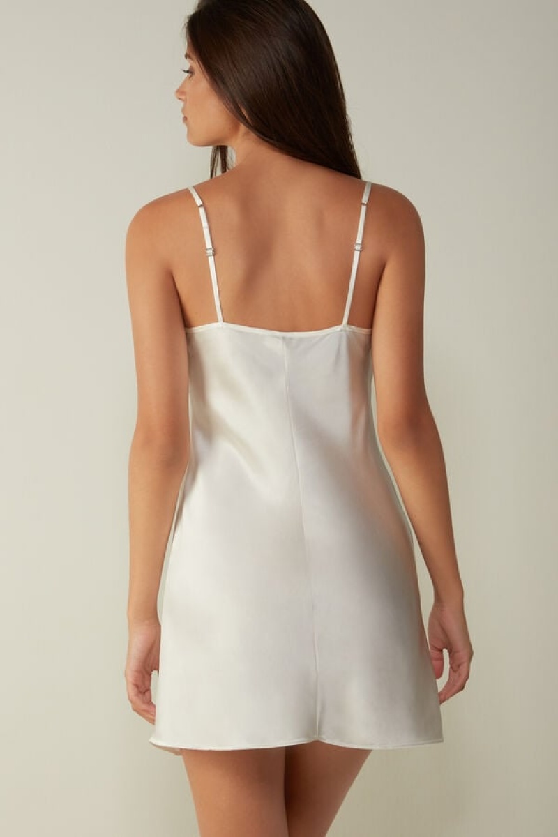 Intimissimi Silk Slip Wit | UNLND78540